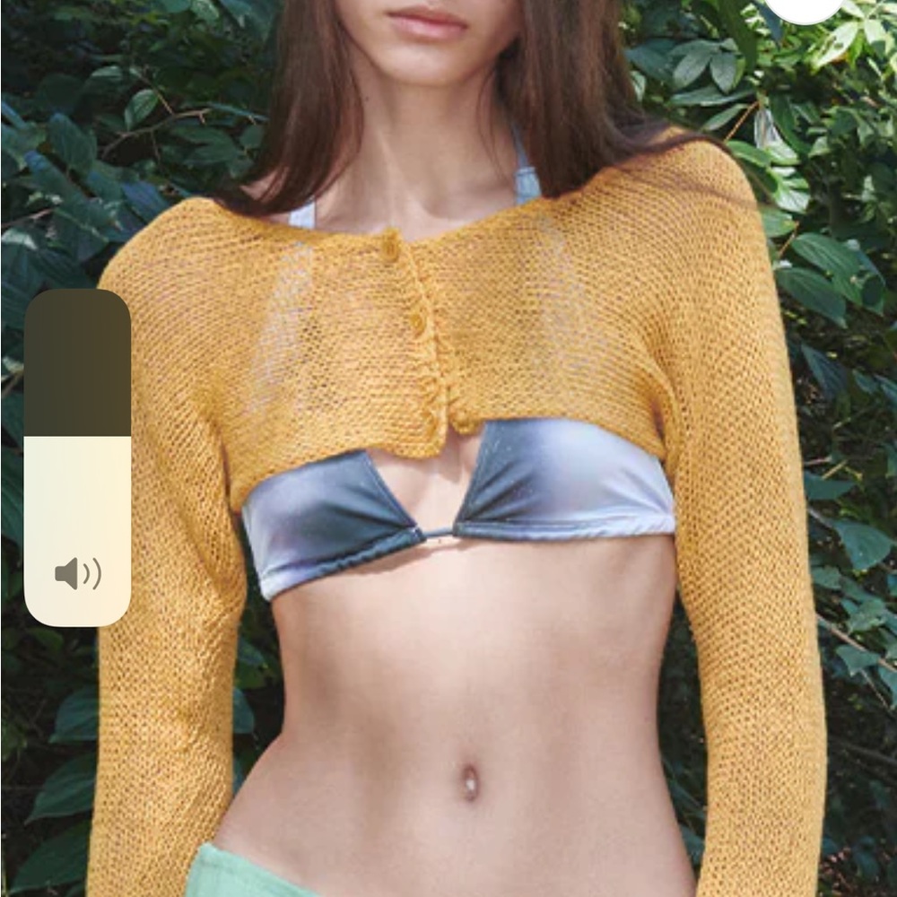 Open yy never worn mustard bolero